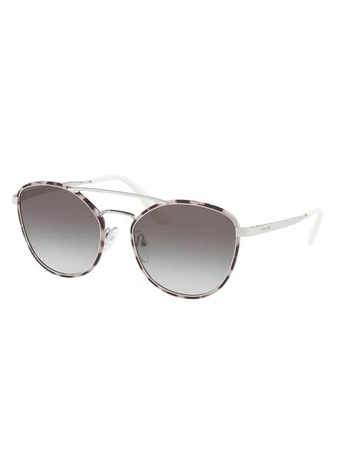 prada gradient curved-brow square sunglasses|Prada Gradient Curved.